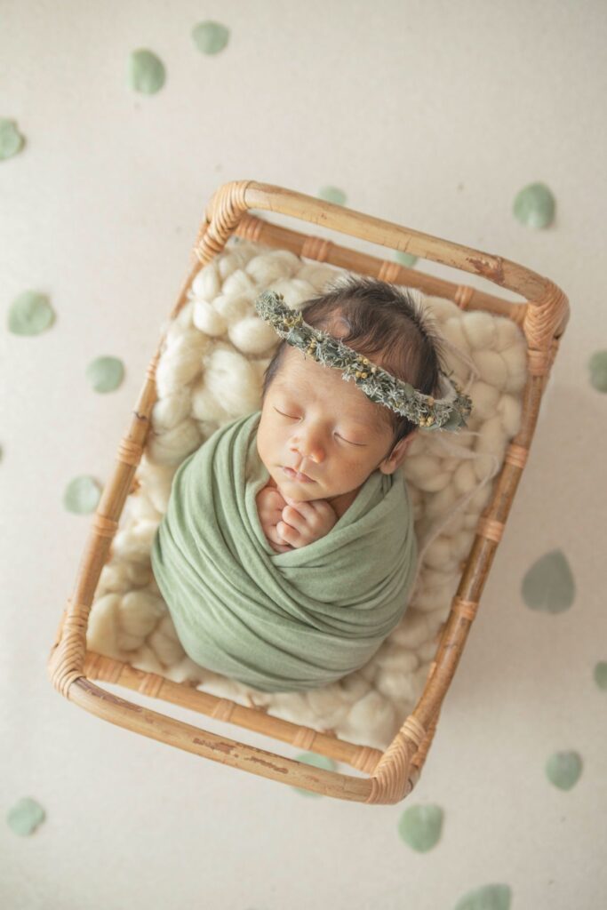 おくるみ×ベッド